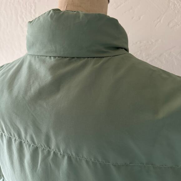 Playboy x PacSun Womens Puffer Vest M/L Oversized Sage Green Boyfriend Normcore - Picture 12 of 14